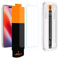   Spigen Glas.tR EZ Fit Pro HD Apple iPhone 18 Pro / 17 Pro / 17 / 16 Pro tempered kijelzővédő fólia felhelyező kerettel (2db)
