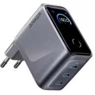   Anker Prime 3x USB-C hálózati töltő adapter, GaN, PD, 5.36A, 160W, szürke