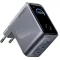 Anker Prime 3x USB-C hálózati töltő adapter, GaN, PD, 5.36A, 160W, szürke