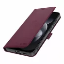 Tech-Protect Wallet Xiaomi Redmi Note 17 Pro flip / kinyitható tok, bordó