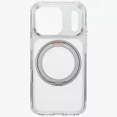 Uniq Swivix Apple iPhone 18 Pro / 17 Pro tok gyűrűs telefontartóval, MagSafe, 360 fokban forgatható, átlátszó