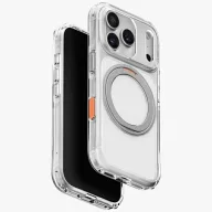  Uniq Swivix Apple iPhone 18 Pro Max / 17 Pro Max tok gyűrűs telefontartóval, MagSafe, 360 fokban forgatható, átlátszó