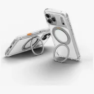   Uniq Swivix Apple iPhone 18 Pro Max / 17 Pro Max tok gyűrűs telefontartóval, MagSafe, 360 fokban forgatható, átlátszó