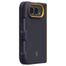 Spigen Nano Pop Mag Apple iPhone Duo tok, MagSafe, Blueberry Navy, kék-sárga