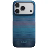   Pitaka Moonrise 2.0 Apple iPhone 18 Pro / 17 Pro hátlap tok, MagSafe, kék (Nights Midnight)