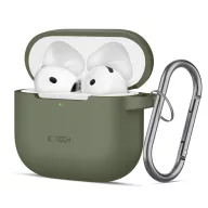   Tech-Protect Silicone Hook Apple Airpods 5 / Airpods 4 tok, karabinerrel, szilikon. zöld