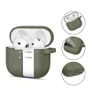Tech-Protect Silicone Hook Apple Airpods 5 / Airpods 4 tok, karabinerrel, szilikon. zöld