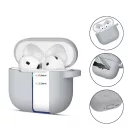 Tech-Protect Silicone Hook Apple Airpods 5 / Airpods 4 tok, karabinerrel, szilikon. szürke