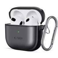   Tech-Protect Magmat Apple Airpods 5 / Airpods 4 tok, karabinerrel, matt fekete