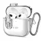 Tech-Protect Slim Hook Apple Airpods 5 / Airpods 4 tok, karabinerrel, átlátszó
