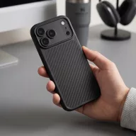   Tech-Protect Magcam Apple iPhone 18 Pro / 17 Pro tok, MagSafe, Carbon minta, fekete
