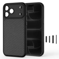   Tech-Protect Magcam Apple iPhone 18 Pro Max / 17 Pro Max tok, MagSafe, Carbon minta, fekete