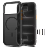   Tech-Protect MagAir Apple iPhone 18 Pro / 17 Pro tok megerősített sarkakkal, MagSafe, Matt, fekete-narancs