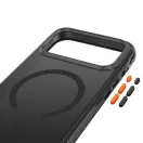Tech-Protect MagAir Apple iPhone 18 Pro / 17 Pro tok megerősített sarkakkal, MagSafe, Matt, fekete-narancs