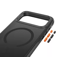   Tech-Protect MagAir Apple iPhone 18 Pro / 17 Pro tok megerősített sarkakkal, MagSafe, Matt, fekete-narancs