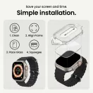 Tech-Protect Easy Set+ Apple Watch Ultra 4 / 3 / 2 / 1 49mm tempered glass kijelzővédő fólia felhelyező kerettel (2db)