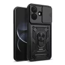 Tech-Protect Camshield Pro Xiaomi Redmi Note 17 Pro strapabíró tok kameravédelemmel, kitámasztóval, fekete