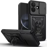   Tech-Protect Camshield Pro Xiaomi Redmi Note 17 Pro Max strapabíró tok kameravédelemmel, kitámasztóval, fekete