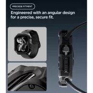 Spigen Rugged Armor Apple Watch 12 42mm tok, Black, fekete
