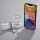 Tech-Protect FlexAir Apple Airpods 5 / Airpods 4 tok, karabinerrel, átlátszó