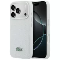   Lacoste Petit Pique Lacquer Logo Apple iPhone 18 Pro Max / 17 Pro Max mágneses hátlap tok, MagSafe, fehér