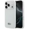 Lacoste Petit Pique Lacquer Logo Apple iPhone 18 Pro Max / 17 Pro Max mágneses hátlap tok, MagSafe, fehér