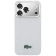   Lacoste Petit Pique Lacquer Logo Apple iPhone 18 Pro Max / 17 Pro Max mágneses hátlap tok, MagSafe, fehér