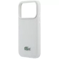   Lacoste Petit Pique Lacquer Logo Apple iPhone 18 Pro Max / 17 Pro Max mágneses hátlap tok, MagSafe, fehér