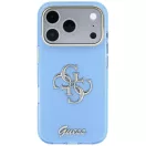 Guess IML 4G Script Metal Apple iPhone 18 Pro Max / 17 Pro Max tok, kék-arany