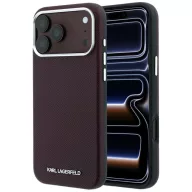   Karl Lagerfeld Grained Elongated Logo Apple iPhone 18 Pro / 17 Pro tok, MagSafe, lila-ezüst