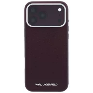   Karl Lagerfeld Grained Elongated Logo Apple iPhone 18 Pro / 17 Pro tok, MagSafe, lila-ezüst