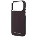 Karl Lagerfeld Grained Elongated Logo Apple iPhone 18 Pro / 17 Pro tok, MagSafe, lila-ezüst
