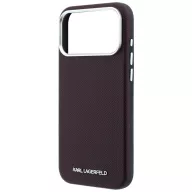  Karl Lagerfeld Grained Elongated Logo Apple iPhone 18 Pro / 17 Pro tok, MagSafe, lila-ezüst