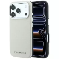   Karl Lagerfeld Grained Elongated Logo Apple iPhone 18 Pro Max / 17 Pro Max tok, MagSafe, bézs-ezüst