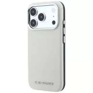   Karl Lagerfeld Grained Elongated Logo Apple iPhone 18 Pro Max / 17 Pro Max tok, MagSafe, bézs-ezüst