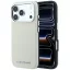 Karl Lagerfeld Grained Elongated Logo Apple iPhone 18 Pro / 17 Pro tok, MagSafe, bézs-ezüst