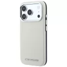 Karl Lagerfeld Grained Elongated Logo Apple iPhone 18 Pro / 17 Pro tok, MagSafe, bézs-ezüst