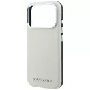Karl Lagerfeld Grained Elongated Logo Apple iPhone 18 Pro / 17 Pro tok, MagSafe, bézs-ezüst
