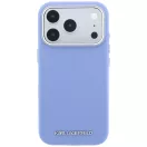 Karl Lagerfeld Grained Elongated Logo Apple iPhone 18 Pro / 17 Pro tok, MagSafe, kék-ezüst