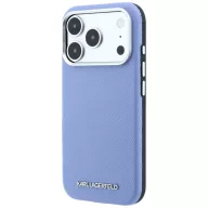   Karl Lagerfeld Grained Elongated Logo Apple iPhone 18 Pro / 17 Pro tok, MagSafe, kék-ezüst