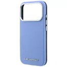 Karl Lagerfeld Grained Elongated Logo Apple iPhone 18 Pro / 17 Pro tok, MagSafe, kék-ezüst