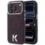 Karl Lagerfeld Grained Embossed Ring & Kameo Logo Apple iPhone 18 Pro / 17 Pro tok, MagSafe, lila-ezüst