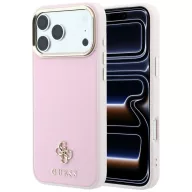   Guess Saffiano Small 4G & Classic Logo Apple iPhone 18 Pro Max / 17 Pro Max tok, MagSafe, rózsaszín