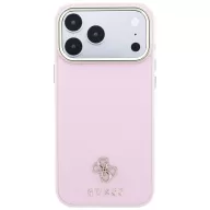   Guess Saffiano Small 4G & Classic Logo Apple iPhone 18 Pro Max / 17 Pro Max tok, MagSafe, rózsaszín