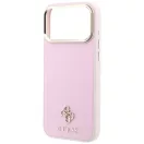 Guess Saffiano Small 4G & Classic Logo Apple iPhone 18 Pro Max / 17 Pro Max tok, MagSafe, rózsaszín