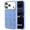 Guess Peony 4G Small Logo Apple iPhone 18 Pro Max / iPhone 17 Pro Max hátlap tok, MagSafe, kék-arany