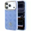 Guess Peony 4G Small Logo Apple iPhone 18 Pro Max / iPhone 17 Pro Max hátlap tok, MagSafe, kék-arany