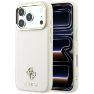   Guess Saffiano Small 4G & Classic Logo Apple iPhone 18 Pro Max / iPhone 17 Pro Max tok, MagSafe, bézs-arany