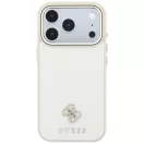 Guess Saffiano Small 4G & Classic Logo Apple iPhone 18 Pro Max / iPhone 17 Pro Max tok, MagSafe, bézs-arany