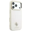 Guess Saffiano Small 4G & Classic Logo Apple iPhone 18 Pro Max / iPhone 17 Pro Max tok, MagSafe, bézs-arany